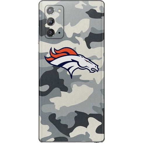 NFL Denver Broncos Camo Galaxy Note20 5G Skin